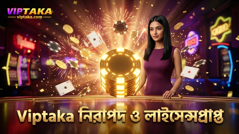 PAGCOR লাইসেন্স ও নিরাপত্তায় Viptaka ব্র্যান্ডের প্রতিশ্রুতি।