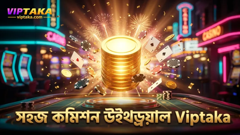 Viptaka-র ড্যাশবোর্ড থেকে সহজে কমিশন উইথড্রয়াল করা যায়