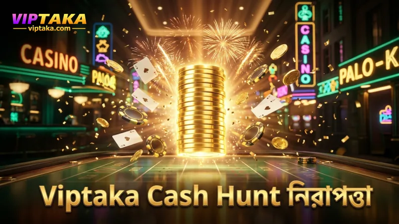 Viptaka নিশ্চিত করে Cash Hunt বোনাসে স্বচ্ছতা ও নিরাপত্তা।