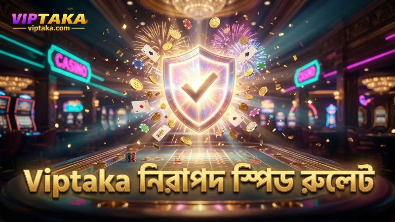 Viptaka স্পিড রুলেটের নিরাপদ ও স্বচ্ছ গেমিং পরিবেশ।