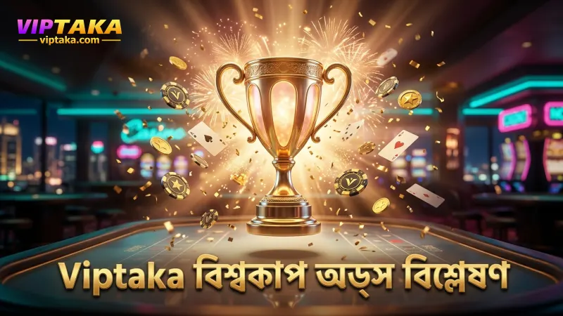 Viptaka-র অডস বিশ্লেষণে বিশ্বকাপের গতিবিধি নির্ণয় করা হয়।