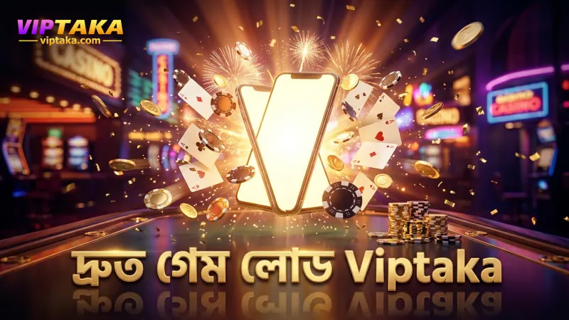 Viptaka অ্যাপে স্মার্টফোনে দ্রুত গেম লোড করুন সহজে