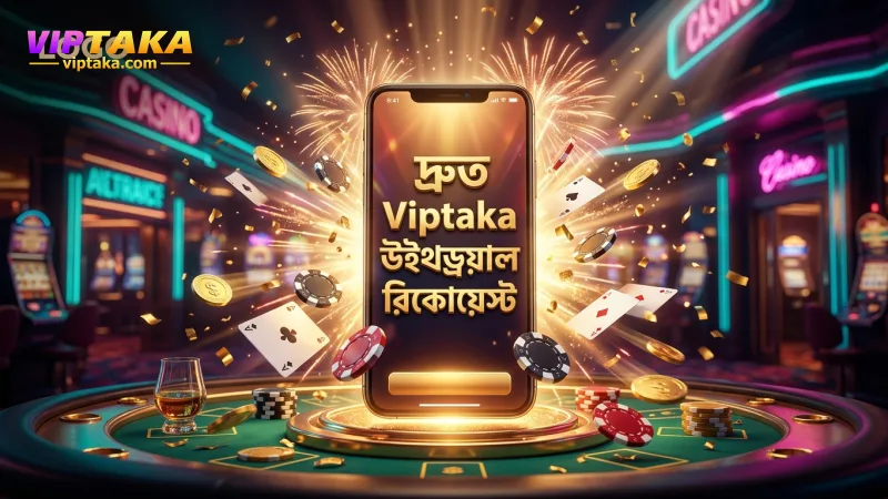 দ্রুত Viptaka উইথড্রয়ালের জন্য সঠিক রিকোয়েস্ট সাবমিশন।